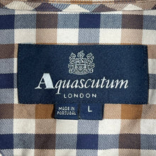 Load image into Gallery viewer, Aquascutum House Check Long Sleeved Shirt - Large (L) PTP 21"