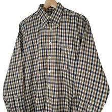 Load image into Gallery viewer, Aquascutum House Check Long Sleeved Shirt - Medium (M) PTP 23"