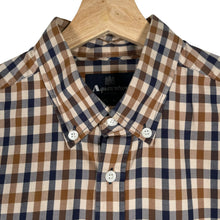 Load image into Gallery viewer, Aquascutum House Check Long Sleeved Shirt - Large (L) PTP 21"