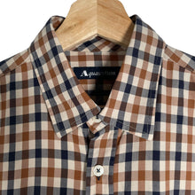 Load image into Gallery viewer, Aquascutum House Check Long Sleeved Shirt - Medium (M) PTP 21"