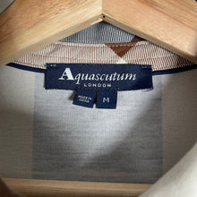 Load image into Gallery viewer, Aquascutum Block Check Short Sleeved Polo - Medium (M) PTP 21"