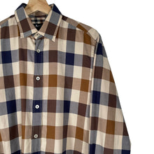 Load image into Gallery viewer, Aquascutum Block Check Long Sleeved Shirt - Medium (M) PTP 20.75"