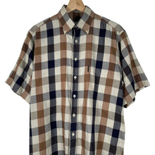 Load image into Gallery viewer, Aquascutum Block Check Short Sleeved Shirt - Medium (M) PTP 22.5"