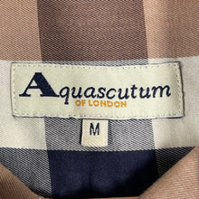 Load image into Gallery viewer, Aquascutum Block Check Short Sleeved Shirt - Medium (M) PTP 22.5"