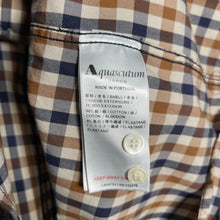Load image into Gallery viewer, Aquascutum House Check Long Sleeved Shirt - Large (L) PTP 20.5"