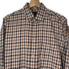 Load image into Gallery viewer, Aquascutum House Check Long Sleeved Shirt - Medium (M) PTP 21"