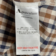 Load image into Gallery viewer, Aquascutum House Check Long Sleeved Shirt - Medium (M) PTP 20.5"
