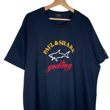 Load image into Gallery viewer, Paul and Shark Navy Short Sleeved Logo T-Shirt - Triple Extra Large (XXXL) PTP 25"