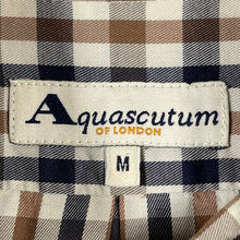 Load image into Gallery viewer, Aquascutum House Check Long Sleeved Shirt - Medium (M) PTP 23"