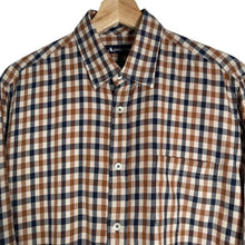 Load image into Gallery viewer, Aquascutum House Check Long Sleeved Shirt - Medium (M) PTP 21"