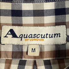 Load image into Gallery viewer, Aquascutum House Check Long Sleeved Shirt - Medium (M) PTP 22.25"