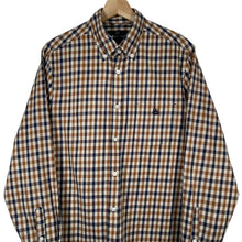 Load image into Gallery viewer, Aquascutum House Check Long Sleeved Shirt - Large (L) PTP 21"