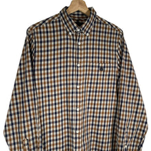 Load image into Gallery viewer, Aquascutum House Check Long Sleeved Shirt - Large (L) PTP 20.5"