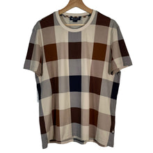 Load image into Gallery viewer, Aquascutum Block Check Short Sleeved T-Shirt - Medium (M) PTP 20.5"