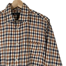 Load image into Gallery viewer, Aquascutum House Check Long Sleeved Shirt - Medium (M) PTP 21.25"
