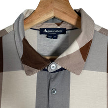 Load image into Gallery viewer, Aquascutum Block Check Short Sleeved Polo - Medium (M) PTP 21"