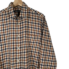 Load image into Gallery viewer, Aquascutum House Check Long Sleeved Shirt - Medium (M) PTP 21.25"