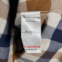 Load image into Gallery viewer, Aquascutum Block Check Flannel Long Sleeved Shirt - Extra Large (XL) PTP 22"