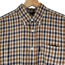Load image into Gallery viewer, Aquascutum House Check Long Sleeved Shirt - Medium (M) PTP 20.5"