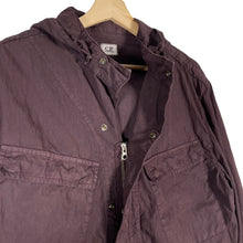 Load image into Gallery viewer, C.P Company Purple Goggle Hooded Overshirt - Triple Extra Large (XXXL) PTP 24.25"