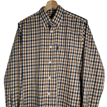 Load image into Gallery viewer, Aquascutum House Check Long Sleeved Shirt - Medium (M) PTP 20.25"