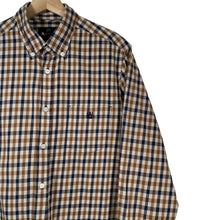 Load image into Gallery viewer, Aquascutum House Check Long Sleeved Shirt - Large (L) PTP 21"