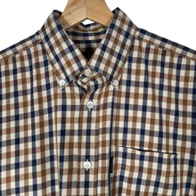 Load image into Gallery viewer, Aquascutum House Check Long Sleeved Shirt - Medium (M) PTP 20"