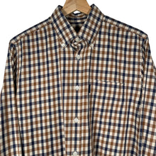 Load image into Gallery viewer, Aquascutum House Check Long Sleeved Shirt - Medium (M) PTP 20"