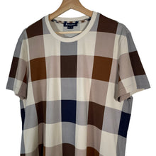 Load image into Gallery viewer, Aquascutum Block Check Short Sleeved T-Shirt - Medium (M) PTP 20.5"