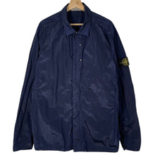 Load image into Gallery viewer, Stone Island Navy Blue Nylon Metal Overshirt - Double Extra Large (XXL) PTP 23"