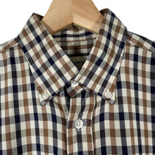 Load image into Gallery viewer, Aquascutum House Check Long Sleeved Shirt - Medium (M) PTP 23"