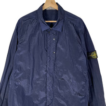 Load image into Gallery viewer, Stone Island Navy Blue Nylon Metal Overshirt - Double Extra Large (XXL) PTP 23"