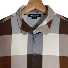 Load image into Gallery viewer, Aquascutum Block Check Short Sleeved Polo - Medium (M) PTP 21"