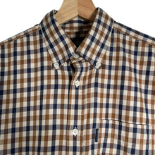 Load image into Gallery viewer, Aquascutum House Check Long Sleeved Shirt - Medium (M) PTP 20.25"