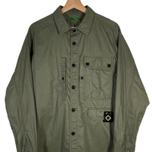 Load image into Gallery viewer, Ma.Strum Green Button Up Multi Pocket Overshirt - Medium (M) PTP 22"
