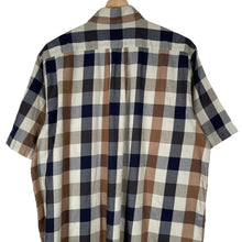 Load image into Gallery viewer, Aquascutum Block Check Short Sleeved Shirt - Medium (M) PTP 22.5"