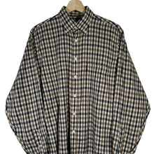 Load image into Gallery viewer, Aquascutum House Check Long Sleeved Shirt - Medium (M) PTP 22.25"