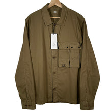 Load image into Gallery viewer, C.P Company Khaki Gabardine Button Up Overshirt - Extra Large (XL) PTP 23"