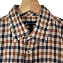 Load image into Gallery viewer, Aquascutum House Check Long Sleeved Shirt - Medium (M) PTP 21"