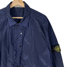 Load image into Gallery viewer, Stone Island Navy Blue Nylon Metal Overshirt - Double Extra Large (XXL) PTP 23"