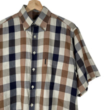 Load image into Gallery viewer, Aquascutum Block Check Short Sleeved Shirt - Medium (M) PTP 22.5"