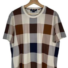 Load image into Gallery viewer, Aquascutum Block Check Short Sleeved T-Shirt - Medium (M) PTP 20.5"