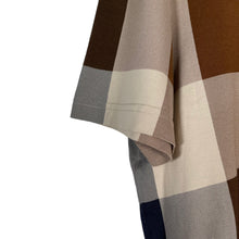 Load image into Gallery viewer, Aquascutum Block Check Short Sleeved T-Shirt - Medium (M) PTP 20.5"