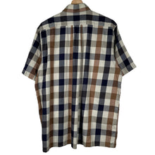 Load image into Gallery viewer, Aquascutum Block Check Short Sleeved Shirt - Medium (M) PTP 22.5"