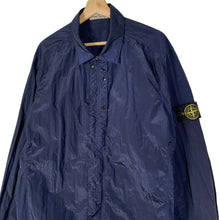 Load image into Gallery viewer, Stone Island Navy Blue Nylon Metal Overshirt - Double Extra Large (XXL) PTP 23"