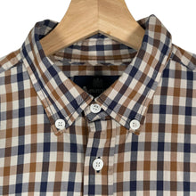 Load image into Gallery viewer, Aquascutum House Check Long Sleeved Shirt - Large (L) PTP 20.5"
