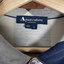 Load image into Gallery viewer, Aquascutum Block Check Short Sleeved Polo - Large (L) PTP 21.25"