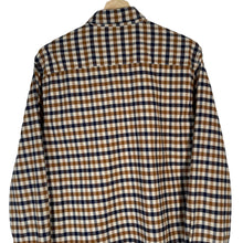 Load image into Gallery viewer, Aquascutum House Check Flannel Long Sleeved Shirt - Medium (M) PTP 20.75"