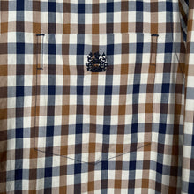 Load image into Gallery viewer, Aquascutum House Check Long Sleeved Shirt - Medium (M) PTP 20.5"