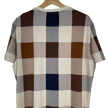 Load image into Gallery viewer, Aquascutum Block Check Short Sleeved T-Shirt - Medium (M) PTP 20.5"